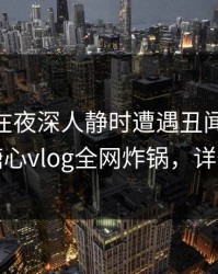 主持人在夜深人静时遭遇丑闻 爆红网络，糖心vlog全网炸锅，详情速看