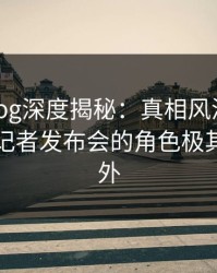 糖心vlog深度揭秘：真相风波背后，明星在记者发布会的角色极其令人意外